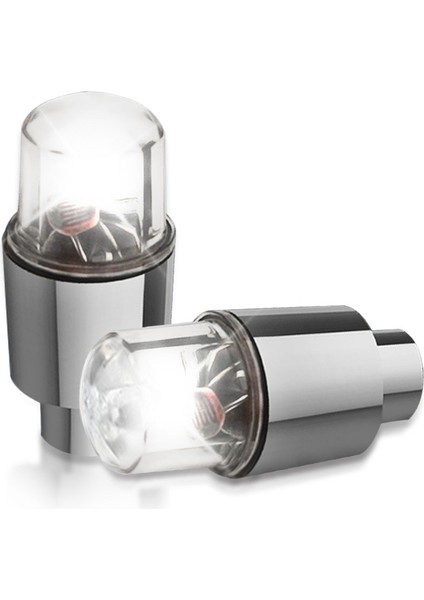 Beyaz Stil LED Araba Tekerleği Konuştu Işık Motosiklet Bisiklet Işığı Neon Lastik Valf Kapakları Flaş Işıkları Dağ Yolu Bisikleti Gece Lambası Bisiklet Araçları (Yurt Dışından)