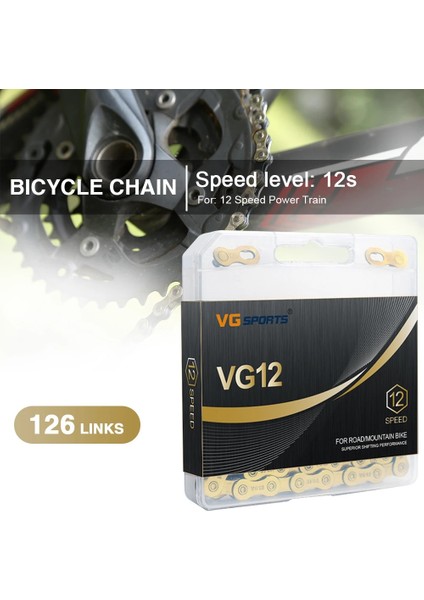 Gümüş Tarzı Vg Sports Bicycle Chaeed 126 Linkler Mtb Yol Bisikleti Yarım Hollow Zincir Bisiklet Ekipmanları Aksesuarları Onarım Aracı (Yurt Dışından) fırsatları