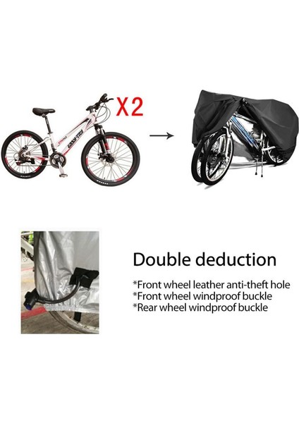 190T Tarzı Xxl Bisiklet Koruyucu Kapak Su Geçirmez Bisiklet Örtüsü Açık Güneşlik Uv Toz Geçirmez Güneş Işığı Örtüsü D Iki Bisiklet Aksesuarları (Yurt Dışından) modelleri