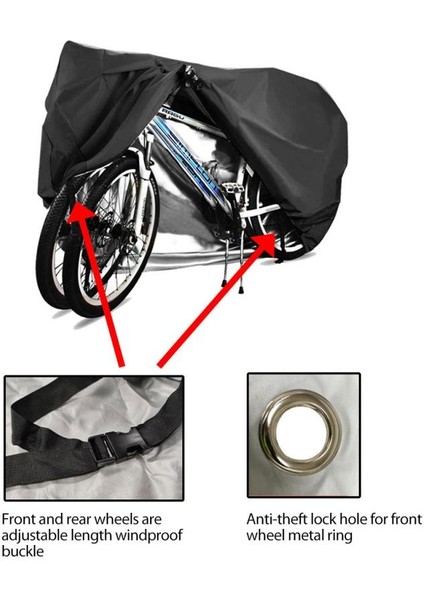 190T Tarzı Xxl Bisiklet Koruyucu Kapak Su Geçirmez Bisiklet Örtüsü Açık Güneşlik Uv Toz Geçirmez Güneş Işığı Örtüsü D Iki Bisiklet Aksesuarları (Yurt Dışından) fırsatları