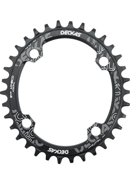 Siyah Stil 42T Deckas Bisiklet Aynakol Oval 104BCD T Diş Mtb Yol Bisikleti Dağ Aynakol 104 Bcd (Yurt Dışından)