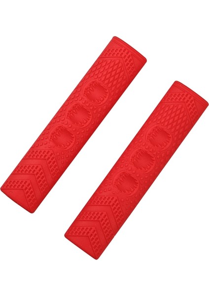 Kırmızı Stil 2 Adet Kaymaz Silikon Fren Kolu Kickstand Kapak Koruyucu Xiaomi M365 Elektrikli Scooter Için Evrensel Bisiklet Bisiklet Accessor (Yurt Dışından)