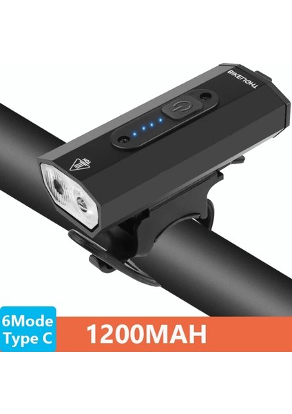 Paket K Stili Mah Mtb Bisiklet Işığı Ön USB Şarj Edilebilir LED Bisiklet Işığı Lm Su Geçirmez Bisiklet El Feneri Bisiklet Farı (Yurt Dışından)