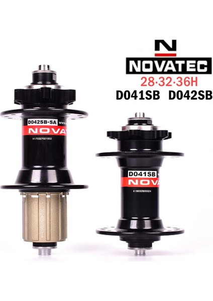Kırmızı Ön 36H Stili Novatec Hub 28H 32H 36H Mtb Hub D041SB D042SB Disk Kartı Fren Dağ Bisikleti Göbekleri Bisiklet Hubları 4 Rulman Hg Hız Kırmızı Siyah (Yurt Dışından)