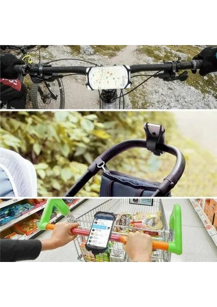 Sarı Stil Silikon Bisiklet Telefon Tutucu Martphone Sahipleri Için Destek Motosiklet Bisiklet Gidon Klip Standı Gps Montaj Braketi (Yurt Dışından) fırsatları