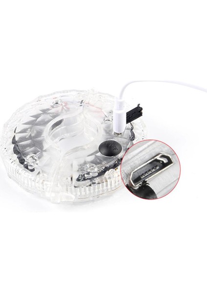USB Stili 7 LED Şarj Edilebilir Bisiklet Tekerlek Göbeği Işıkları Su Geçirmez USB Bisiklet Konuşmacı Işıkları Bisiklet Güvenliği Uyarı Dekorasyon Aksesuarları (Yurt Dışından)