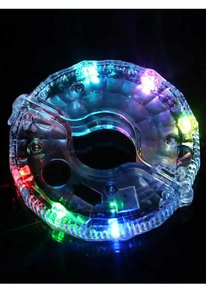 USB Stili 7 LED Şarj Edilebilir Bisiklet Tekerlek Göbeği Işıkları Su Geçirmez USB Bisiklet Konuşmacı Işıkları Bisiklet Güvenliği Uyarı Dekorasyon Aksesuarları (Yurt Dışından)