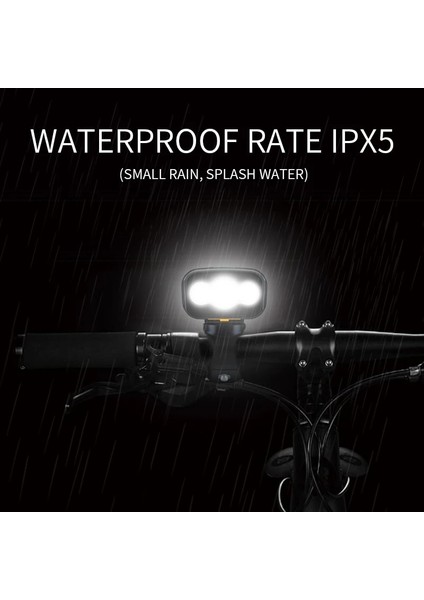 3L2-2400MAH Stili Natfıre Ntkah Bisiklet Işıkları Bisiklet LED Işık Çalışma Süresi 10+ Saat USB Şarj Edilebilir Mtb Ön Lamba Far Olarak El Feneri (Yurt Dışından)