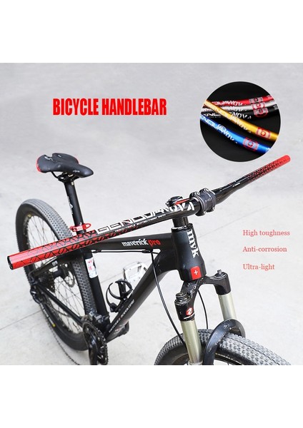 Kırmızı Stil Mtb Bisiklet Gidon Alüminyum Alaşımlı Yatay Gidon Dağ Bisikleti Düz Tüp Gidon (Yurt Dışından) fiyatları