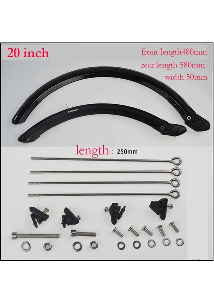 20 Inç V Fren Stili Katlanır Bisiklet Çamurluk F Dahon V Fren Diski Fren Bisiklet Çamurluk Ön Arka Çamurluk Katlanır Bisiklet Kanadı (Yurt Dışından)