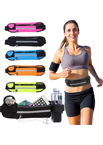 Pembe Tarzı Su Geçirmez Spor Bel Çantası Fitness Koşu Açık Hava Çok Fonksiyonlu Mini Bel Çantası Hafif Taşınabilir Alan Büyük Unisex (Yurt Dışından) fiyatları