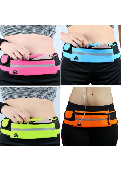 Pembe Tarzı Su Geçirmez Spor Bel Çantası Fitness Koşu Açık Hava Çok Fonksiyonlu Mini Bel Çantası Hafif Taşınabilir Alan Büyük Unisex (Yurt Dışından) fırsatları