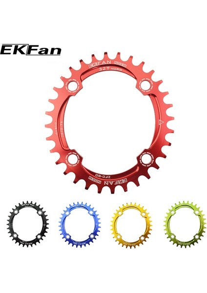 Oval 34T Siyah Stil Ekfan Mtb Bisiklet Oval 104BCD Aynakol Ultralight T6 Bisiklet Bisiklet Aynakol Plaka Sayfası (Yurt Dışından)