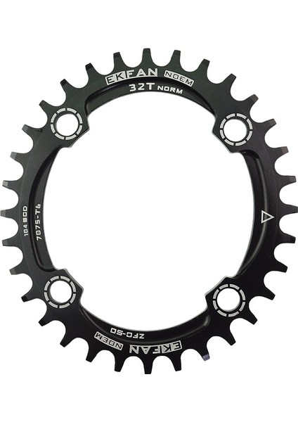 Oval 34T Siyah Stil Ekfan Mtb Bisiklet Oval 104BCD Aynakol Ultralight T6 Bisiklet Bisiklet Aynakol Plaka Sayfası (Yurt Dışından)