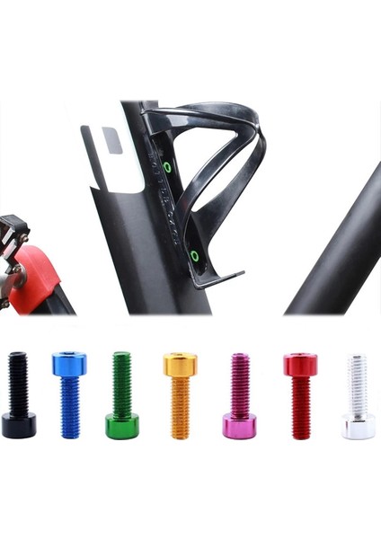 Yeşil Stil Su Şişesi Kafesi Cıvataları Tutucu Vidalar Soket Vidaları Bisiklet Aksesuarları Bisiklet Şişe Kafesi Rafını Takın (Yurt Dışından) modelleri