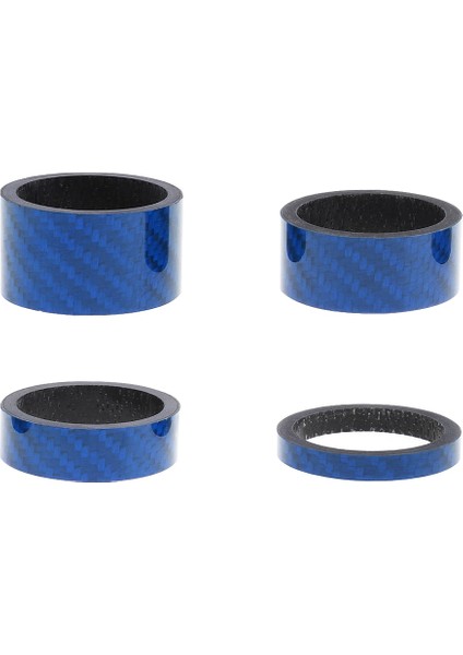 Mavi Stil Et K Camsı Renkli Yüksek Mukavemetli Karbon Bisiklet Çatal Yol Dağ Bisikleti Için Kulaklık Spacer (Yurt Dışından)