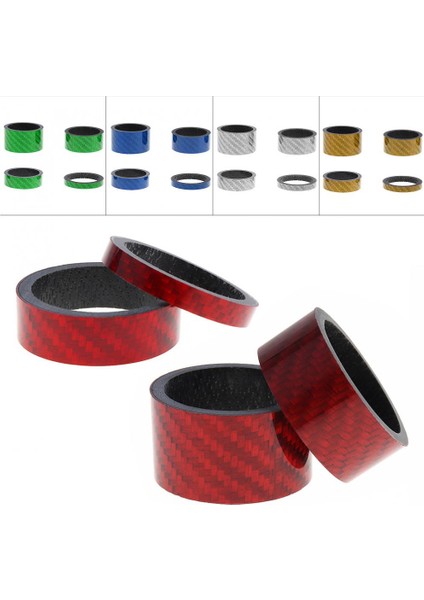 Mavi Stil Et K Camsı Renkli Yüksek Mukavemetli Karbon Bisiklet Çatal Yol Dağ Bisikleti Için Kulaklık Spacer (Yurt Dışından) fiyatları