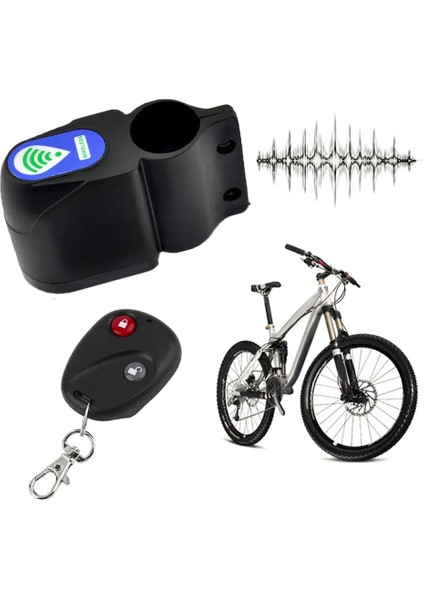 Siyah Stil Kablosuz Titreşim Alarm Kilidi Bisiklet Bisiklet Uzaktan Kumandalı Güvenlik Sistemi Hırsızlığa Karşı Bisiklet Aksesuarları Kilidi Bicicleta (Yurt Dışından) indirimleri