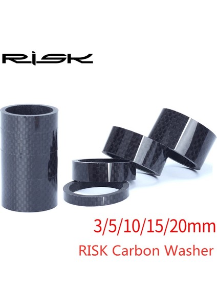 3-5-10-15-20 1 Takım Stili Rısk Mtb Bisiklet Bisiklet Kök Yol Bisikleti Hafif Karbon Fiber Kulaklık Çatal Paspayı Kiti Gidon Yıkayıcı Halka Conta Ön Çatal (Yurt Dışından)