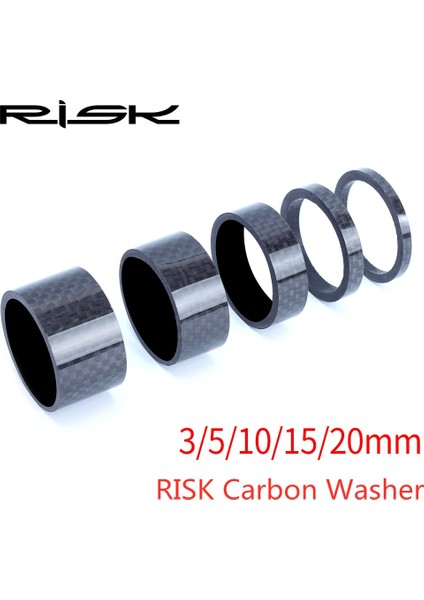 3-5-10-15-20 1 Takım Stili Rısk Mtb Bisiklet Bisiklet Kök Yol Bisikleti Hafif Karbon Fiber Kulaklık Çatal Paspayı Kiti Gidon Yıkayıcı Halka Conta Ön Çatal (Yurt Dışından)