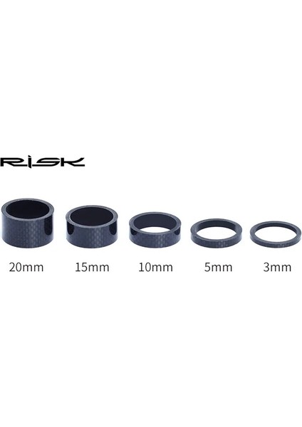 3-5-10-15-20 1 Takım Stili Rısk Mtb Bisiklet Bisiklet Kök Yol Bisikleti Hafif Karbon Fiber Kulaklık Çatal Paspayı Kiti Gidon Yıkayıcı Halka Conta Ön Çatal (Yurt Dışından)