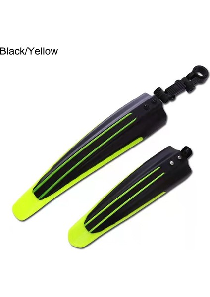 Siyah Sarı Stil Çift Bisiklet Çamurluklar Dağ Yol Bisikleti Renkli Reçine Çamurluk Ön Arka Mtb Çamurluk Kanatları Bisiklet Aksesuarı Için (Yurt Dışından)