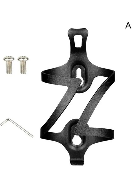 Siyah Stil Bisiklet Su Şişesi Kafesi Alüminyum Alaşımlı Ayarlanabilir Montaj Dağ Gidon Bisiklet Tutucu Hafif Şişe Ultra Aksesuarları E6K9 (Yurt Dışından)