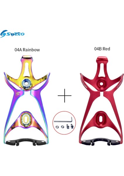 2 Adet Set G Stili Yeni Swtxo Bisiklet Su Şişesi Tutucu Hafif Alüminyum Alaşımlı Bisiklet Su Şişesi Kafes Katlanır Mtb Yol Bisikleti Için Parantez (Yurt Dışından)