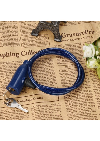 Bir Stil Bisiklet Kablosu Hırsızlığa Karşı Bisiklet Bisiklet Scooter 2 Tuşlu Güvenlik Kilidi Alarm Bisiklet Aksesuarları Cadeado Bicicleta 1 Adet (Yurt Dışından)