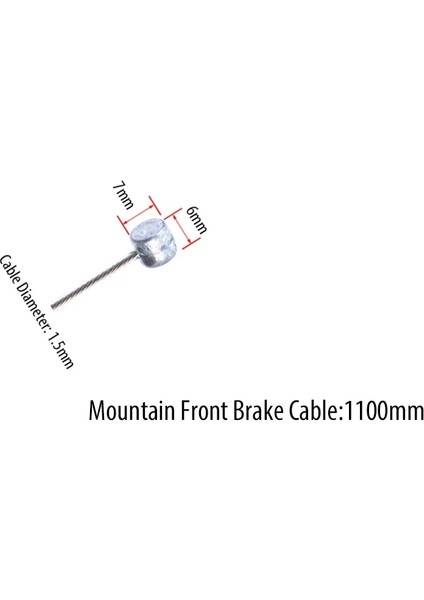 Mtb Ön Fren Stili 5 Adet Risk Paslanmaz Çelik Mtb Dağ Yolu Bisiklet Bisiklet Attırıcı Vites Freni Iç Kablo Hattı Teli (Yurt Dışından)