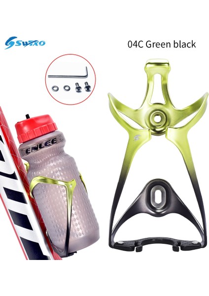 1 Adet 04C Yeşil Siyah Stil Yeni Swtxo Bisiklet Su Şişesi Tutucu Hafif Alüminyum Alaşımlı Bisiklet Su Şişesi Kafes Katlanır Mtb Yol Bisikleti Için Parantez (Yurt Dışından)
