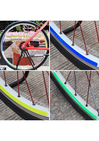 A6 Stili 1 Adet Bisiklet Lastiği Yansıtıcı Etiket Floresan Reflektör Bisiklet Jant Çıkartmaları Bisiklet Tekerleği Yansıtıcı Kapak Aksesuarları (Yurt Dışından) fırsatları