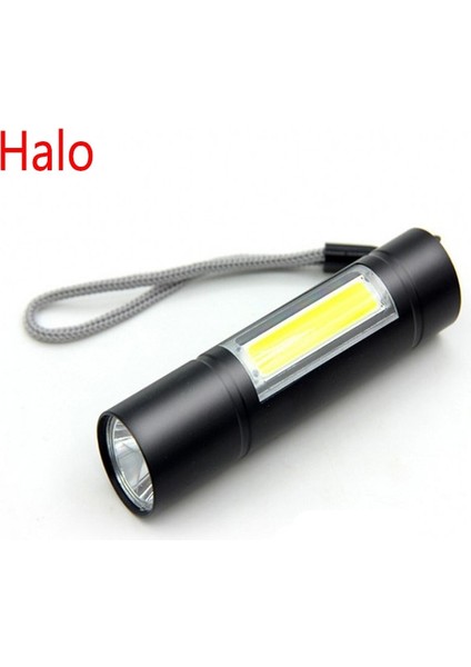 No.4 Tarzı Yeni Outd Stil El Feneri USB Şarj Edilebilir Xpe Dış Mekan Işık Cob Cep Telefonu Güçlü Işık El Feneri Gece Acil Durum Işığı (Yurt Dışından)