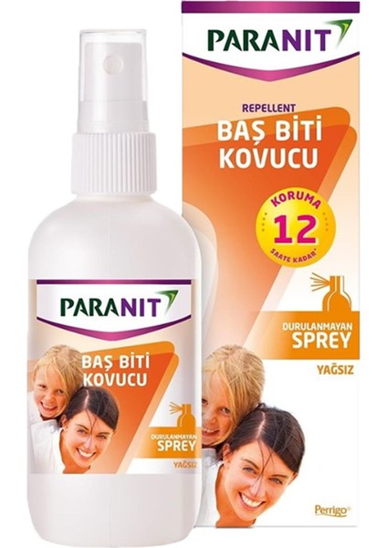 Baş Biti Kovucu Durulanmayan Sprey Yağsız 100 ml