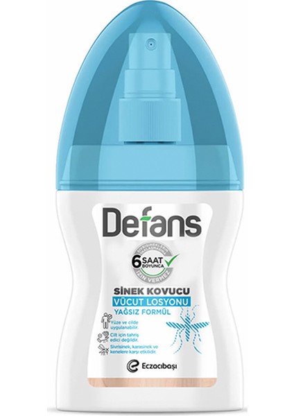 Sinek Kovucu Yağsız Vücut Losyonu 100 ml