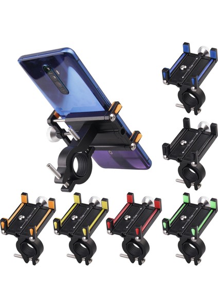 Sarı Stil Bisiklet Telefon Tutucu Mobil Destek Telefon Velo Scooter Motosiklet Telefon Montajı Gps Tutucu Bisiklet Gidon Klip Braketi Standı (Yurt Dışından) fiyatları