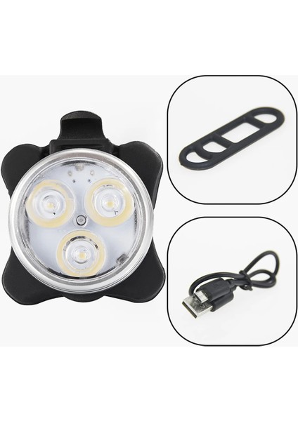 HJ030-BEYAZ Stil Bisiklet LED Arka Kuyruk Işık Gece Mtb Su Geçirmez Güvenlik Uyarı Arka Lambası Ücretli 4 Mod Bisiklet Ön Işık Bisiklet Aksesuarları (Yurt Dışından)