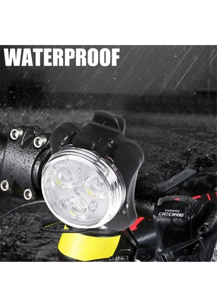 HJ030-BEYAZ Stil Bisiklet LED Arka Kuyruk Işık Gece Mtb Su Geçirmez Güvenlik Uyarı Arka Lambası Ücretli 4 Mod Bisiklet Ön Işık Bisiklet Aksesuarları (Yurt Dışından)