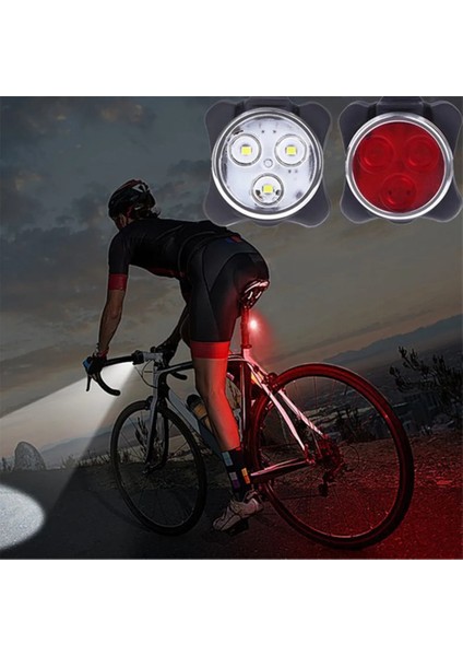 HJ030-BEYAZ Stil Bisiklet LED Arka Kuyruk Işık Gece Mtb Su Geçirmez Güvenlik Uyarı Arka Lambası Ücretli 4 Mod Bisiklet Ön Işık Bisiklet Aksesuarları (Yurt Dışından)