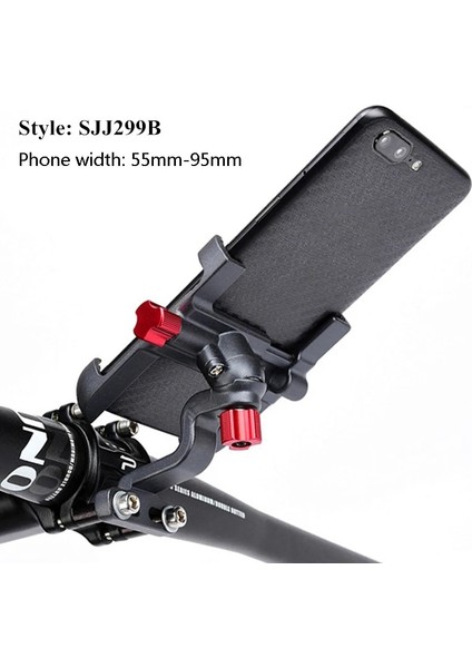 SJJ-299B Gümüş Stili Evrensel Alüminyum Alaşımlı Bisiklet Bisiklet Telefon Holde Derecesi Dönebilen Telefon Montajı Kaymaz Bisiklet Için Moblie Cep Telefonu Klipsi (Yurt Dışından) indirimleri