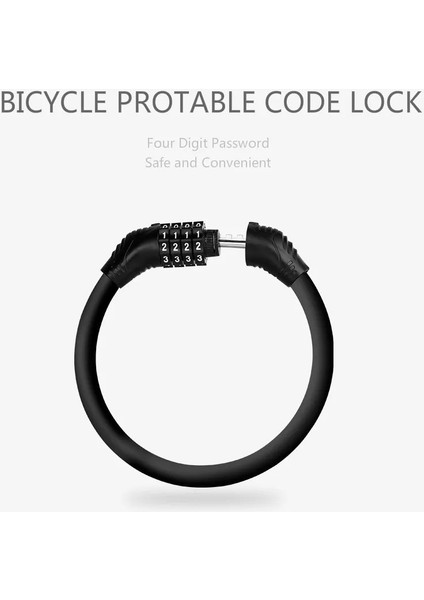Yeşil Stil 3@# Dağ Bisikleti Hırsızlığa Karşı Kod Kilidi Taşınabilir Elektrikli Bisiklet Pil Motosiklet Kod Kilidi Sabit Bisiklet Halkası Kod Kilidi (Yurt Dışından) fiyatları