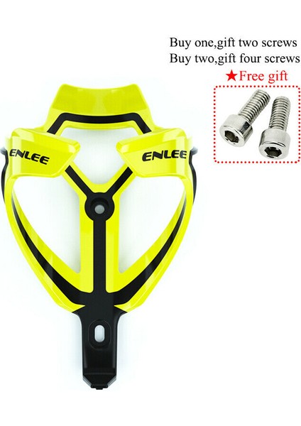 Sarı 1pc Tarzı Enlee Dağ Bisikleti Su Şişesi Tutucu Mtb Bisiklet Karbon Şişe Kafesi Ultralight Yüksek Elastik Bisiklet Aksesuarları Parçaları (Yurt Dışından)