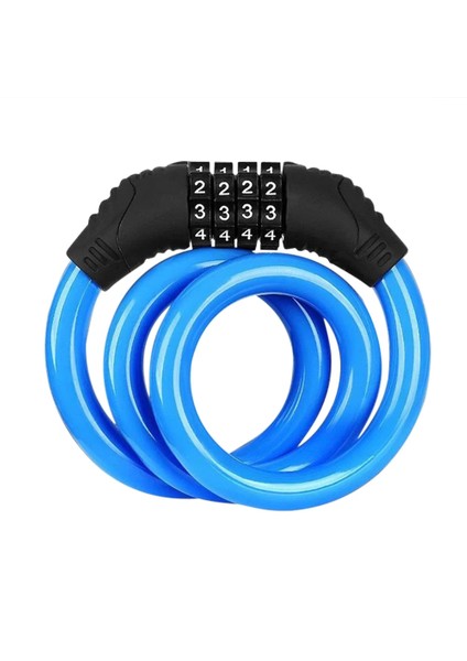 Siyah Stil Bisiklet Kilidi Mtb Bisiklet Çelik Kablo Bobin 4 Haneli Kod Asma Kilit Anahtar Yok Bisiklet Şifreli Kilit Bisiklet Aksesuarları (Yurt Dışından) indirimleri