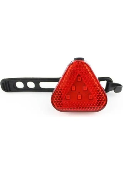 01-Pil Modelleri Stili Yeni LED Bisiklet Üçgen Arka Lambalar Su Geçirmez Dağ Bisikleti Arka Işık USB Şarj Üçlü Flaş Kask Güvenlik Uyarı Lambaları (Yurt Dışından)