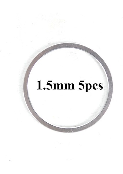 1.5mm Gümüş 5 Adet Tarzı 5 Adet Bisiklet Alt Braketi Bb Eksen Yıkayıcı Hub Filibir Volan Alaşım Conta Mtb Yol Bisikleti Parçaları Dağ Bisikleti Aksesuarları (Yurt Dışından)