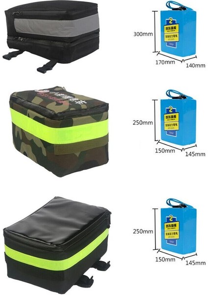 E Stili Pvc Pil Çantası Elektrikli Bisiklet Arka Çanta Depolama Bisiklet E-Bisiklet Panniers Kılıf Bisiklet Aksesuarları Çoklu Boyut Pil Çantası (Yurt Dışından) fiyatları