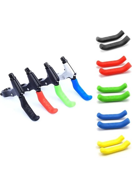 Renk 4 Tarzı Dağ Katlanabilir Fren Bisiklet Kolu Koruyucu Kapak Silikon Kapak Yüksek Aşınma Direnci Kaymaz Kavrama Sap Kararlı (Yurt Dışından) fırsatları
