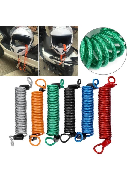 Turuncu Tarzı Evrensel Anti-Kayıp Bisiklet Motosiklet Scooter 150CM Hırsız Karşıtı Bahar Hatırlatma Kablosu Güvenlik Alarm Disk Kilidi (Yurt Dışından) indirimleri
