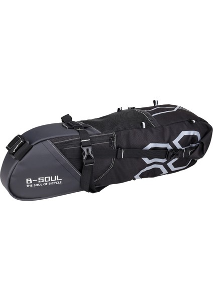 Siyah 8l Stili Su Geçirmez 12L Bisiklet Eyer Çantası, Bisiklet Koltuk Çantası Bisiklet Aksesuarları, Bisiklet Uzun Kuyruk Çantası, Mtb Bisiklet Eyer Çantası (Yurt Dışından)