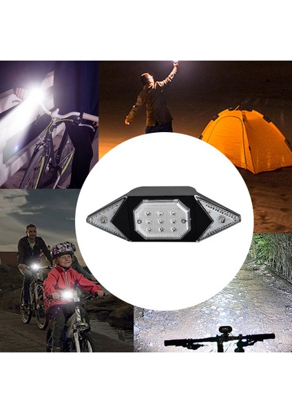 B Tarzı USB Şarj Edilebilir Bisiklet Dönüş Sinyali Işık Bisiklet Arka LED Lamba Uyarı Arka Lambası Kablosuz Denetleyici Bisiklet Sürme Ekipmanları (Yurt Dışından)